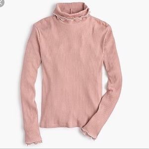 ☀️J.Crew Women's XL Dusty Pink LongSleeve Turtlene